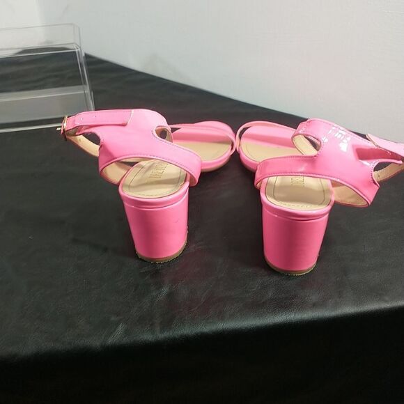 Dream Pairs Women's SZ 9.5 Hot Pink Carnival Ankle Strap Sandals Heels . - Picture 8 of 10